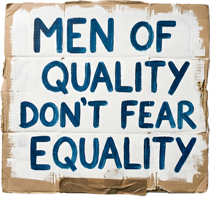 MEN OF QUALITY DON'T FEAR EQUALITY