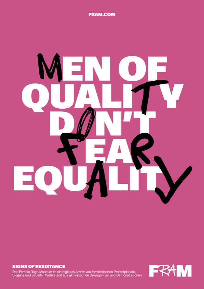 Men of quality don't fear equality